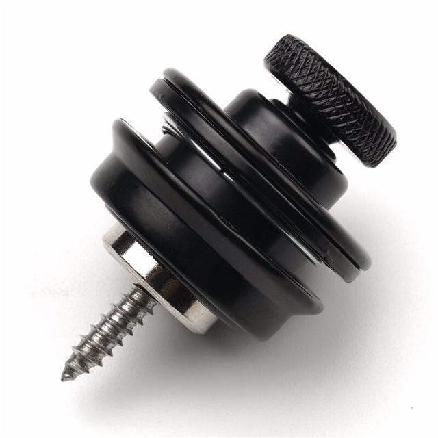 TEMU 1 ks Zámek na kytarový popruh, robustní kovový knoflíkový bezpečnostní popruh pro elektrickou akustickou kytaru, baskytaru a ukulele