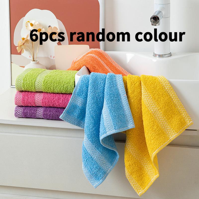 TEMU Juego de 3/6 Toallas de Baño y Manos Modernas de Rayas Multicolor, Absorbentes y Suaves - Toallitas Cuadradas con Desprendimiento, Paquete para Spa, Gimnasio (Descuento por Compra al Por Mayor)