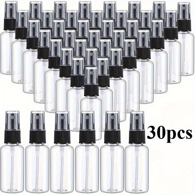 TEMU 30 unidades de Mini Frascos de Spray Transparentes, 30Ml Frascos de Viagem Vazios de Plástico, Frascos de Spray Pequenos de , Recipientes de Viagem de Recarregáveis