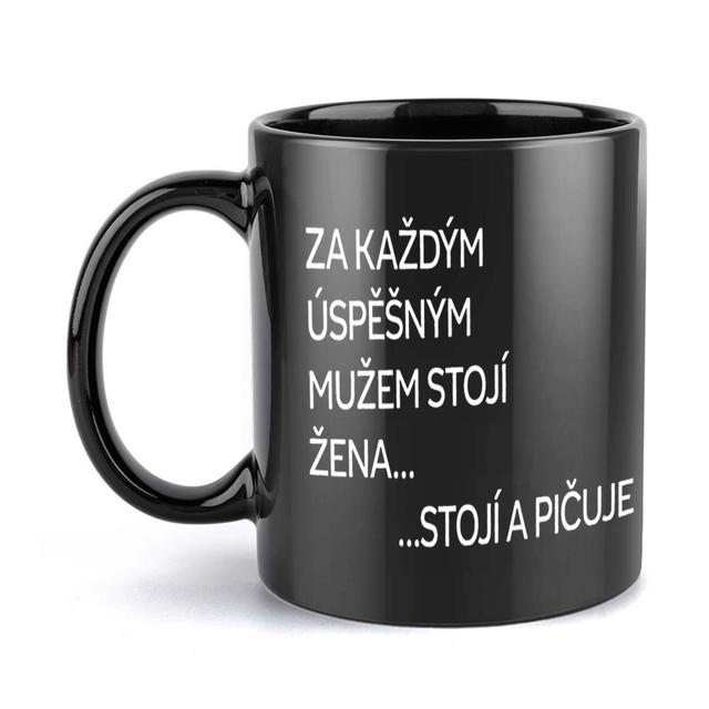 TEMU 1pc, Text, Czech, Language, White, Mug, 11oz Ceramic Cup, Christmas New Year Water Cup, Drinks, Christmas New Year Gift