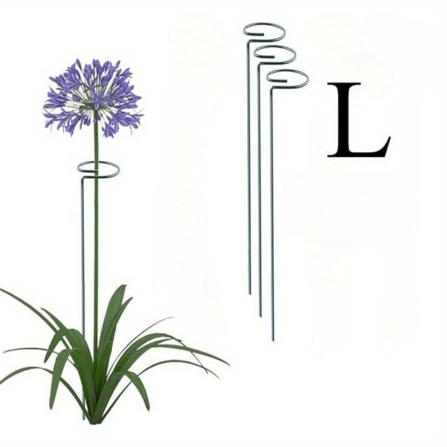 TEMU Set Of 2, Metal Plant Support Poles, Garden Stakes For Flowers, Plant Stick Supports, Cages And Hoops For Indoor And Outdoor Gardening Needs