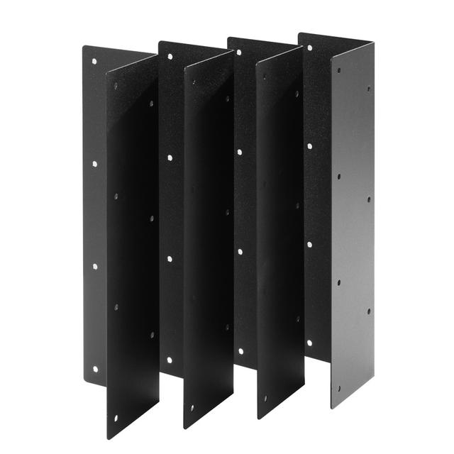 TEMU 4pcs Garden Bed Corner Bracket For 20 "-24" Elevated Bed Furniture Fixed Connection Metal Bed Corner Bracket Long Screws: 12pcs Short Screws: 36pcs