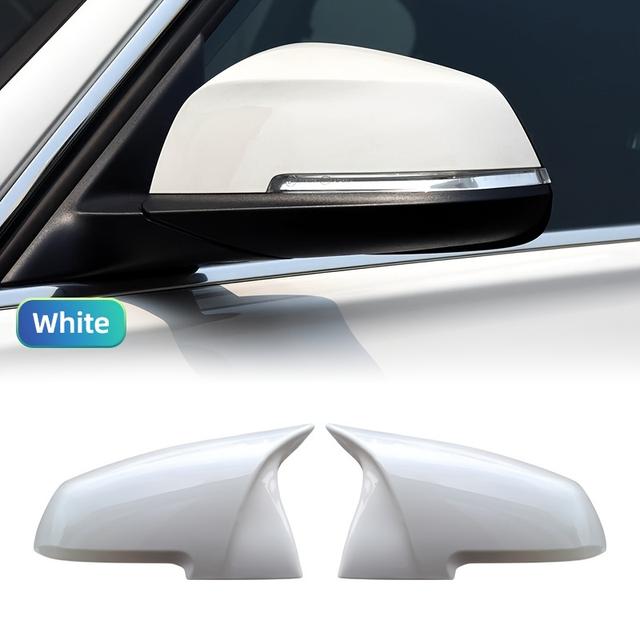 TEMU White Rearview Mirror Cover For 1 Series, , Gt, , M2, I3, F20, F21, F22, F23, F30, F31, F32, F33, F34