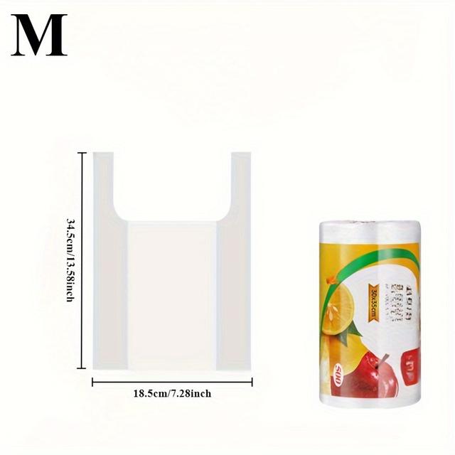 TEMU 200 Stück Transparente Einweg-Lebensmittelbeutel-Set, geeignet für Supermärkte, Lebensmittelläden, Küchen und Restaurants