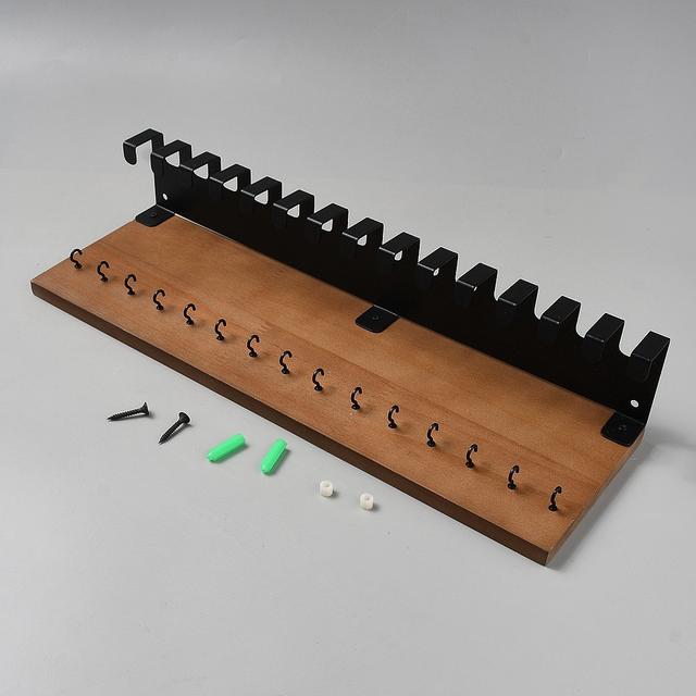 TEMU 1 Set Rectangle Wood Medal Holder Medal Display Hanger Rack With Iron 400x64~127x6.5~30.5mm Craft Supplies Stickers Handmade Set Thanksgiving New Year's Gifts - Superfindings