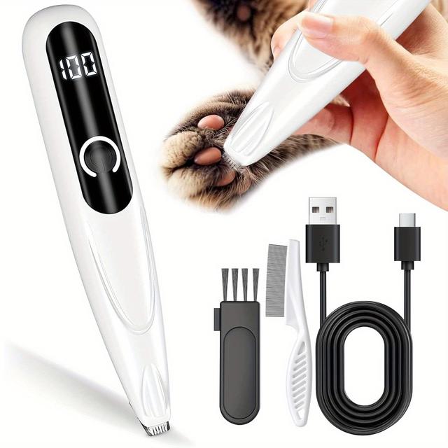 TEMU 1set Paw Trimmer For Dogs, Extra Quiet Dog Clipper, Dog Paw Trimmer Clipper, Dog, Paw For Paws, Ears, Face, Eyes