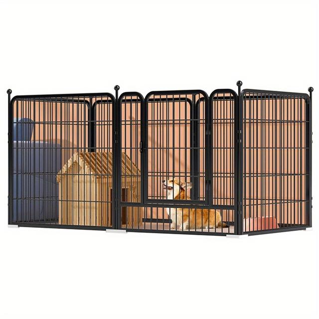 TEMU Portable Foldable Dog Gates Dog, Fence And Medium- Sized Dog Household Fence - Multi- Functional Isolation For Pet Puppy Safety