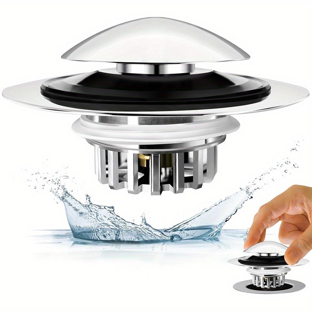 TEMU 1pc Tub Stopper Bathtub Drain Stopper, Pop Up Tub Drain Hair , Bath Tub Drain Plug And Cover For 1.45-1.8in Drain Hole, Replaces , Or Trip Lever, And Clean, All Brass Plating