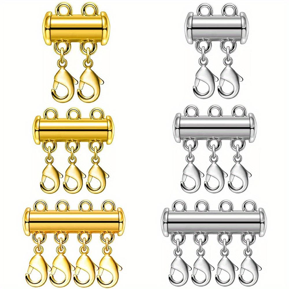 TEMU 6pcs/ Conector Magnético de Cierre de Langosta para Collares y Pulseras, Accesorios de o Triple a Prueba de Color