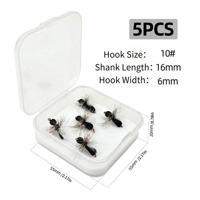 TEMU Señuelo de Pesca con Flotante de , Juego de 5 Cebos de Espuma Seca, Señuelo para Pesca en , Artificial de para Trucha y