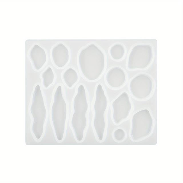 TEMU 1pc Resin Mold Compatible For Hair Clips, Bookmarks & Earrings - Irregular Mine/mineral Shape Jewelry Mold With , Resin Crafting Mold For Pendants &