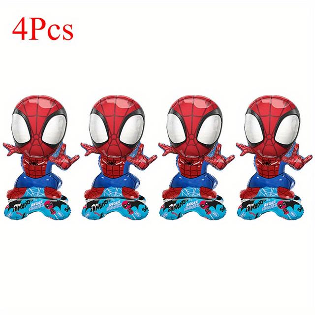 TEMU 4pcs -man Foil Balloons, Superhero Party Decorations For Avengers Team, Suitable For Halloween, Christmas, Themed Parties & Festive Celebrations, Best For Christmas, Thanksgiving