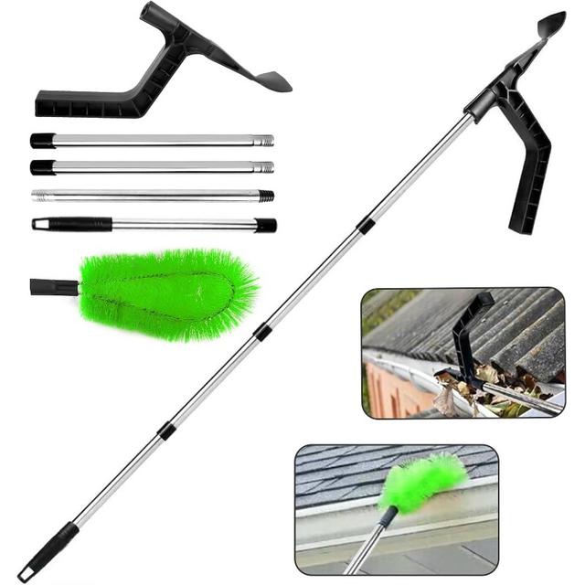TEMU 1 Set Dachrinnenreinigungsbürste - Dachrinnen, Fallrohre & Abflusskanäle Reiniger