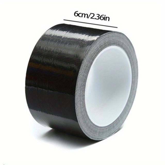 TEMU Ultra-strong Black Fabric Tape - Waterproof & Windproof, For Carpet & Floor Repair, Uv Resistant, No Residue, Ideal For Indoor/outdoor Use