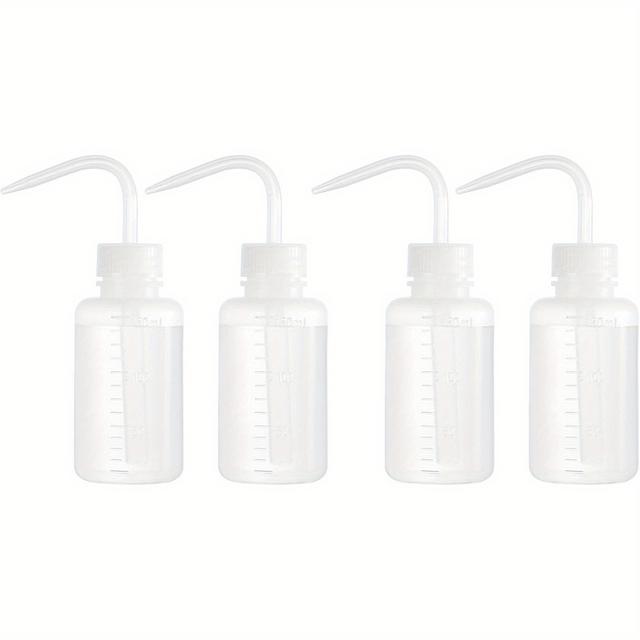 TEMU 4er-Pack 150ml/5oz Quetschflaschen, Plastik-Sprüh-Gießgläser für Medizinische Etiquettenlösungen Tattoo Wimpern & Sukkulentenpflege