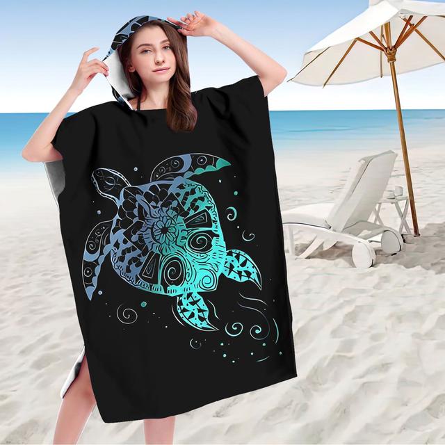 TEMU Quick-dry Hooded Beach Towel Robe For & - Super Absorbent Microfiber Bathrobe With Hood, Pool Towel For Spa, Travel, Bath - Options ( &) - Quick- Hours, Not Overnight)
