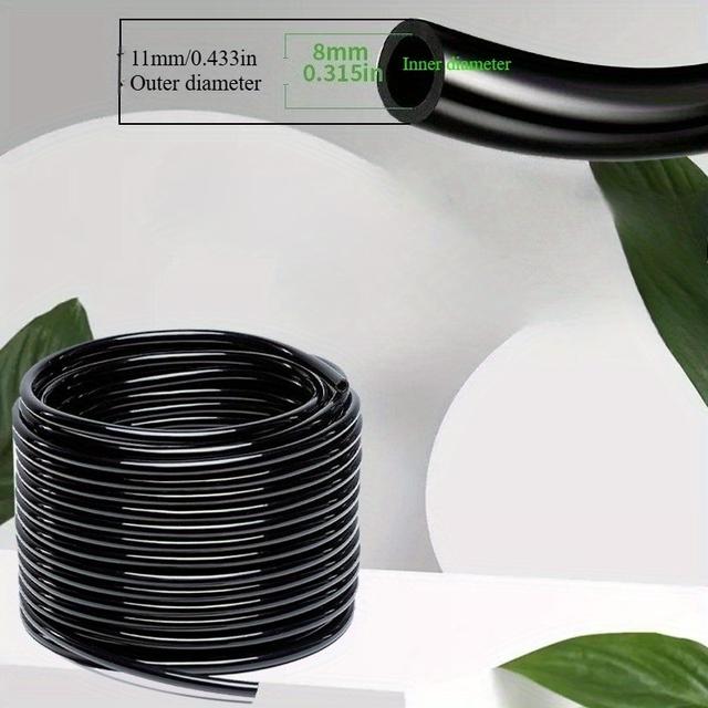 TEMU 100m/328ft! Tuyau d'arrosage 8/4/3mm, 0.31/0.15/0.12 pouce, flexible et découpable DIY, idéal
