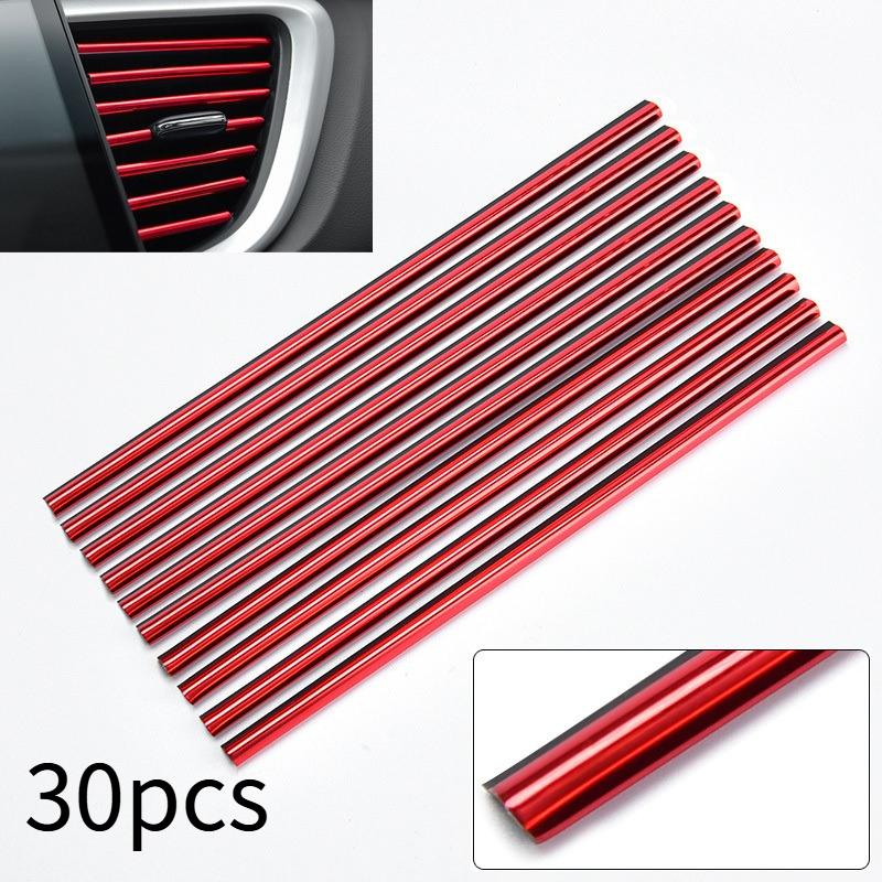 TEMU 30pcs Air Conditioner Side Strips | U-shaped Baffle For Vent Protection And Door Edge Guard, Durable And Fashionable Design To Enhance Interior Appearance
