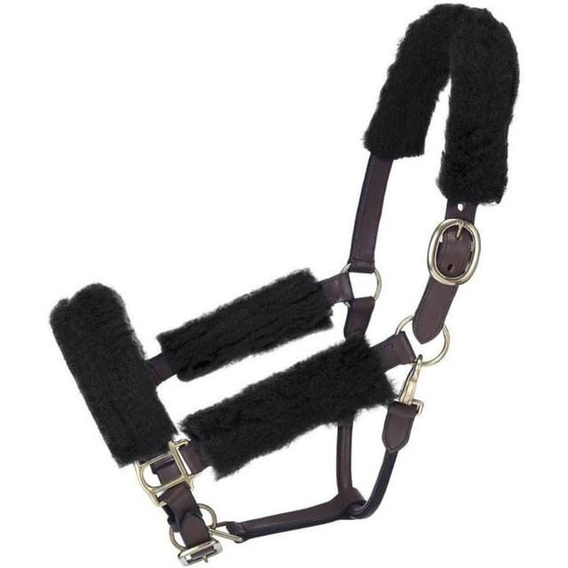 TEMU 1 Juego de 4 Protectores de Cabeza para de Lana de Cordero, Anti-Abrasión, Absorbentes de y Transpirables, Cubiertas Ajustables para de y Caballo - Productos Ecuestres Profesionales