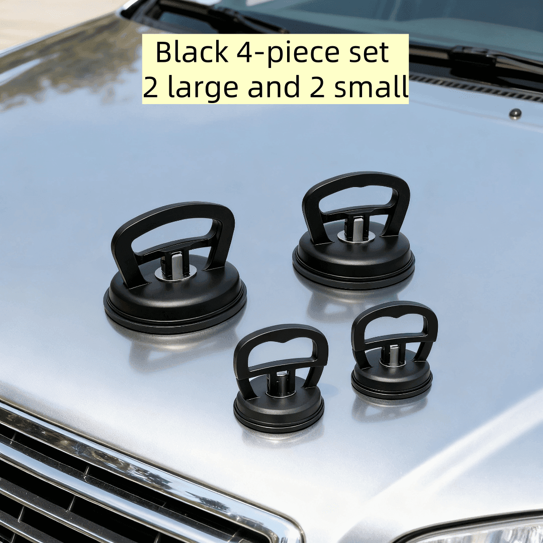 TEMU 4pcs Car Dent Repair Tool Set (2pcs Large Suction Cups And 2pcs Small Suction Cups), For Pulling Out Dent Shapes, Suitable For Car Repair, Phone Screen Removal