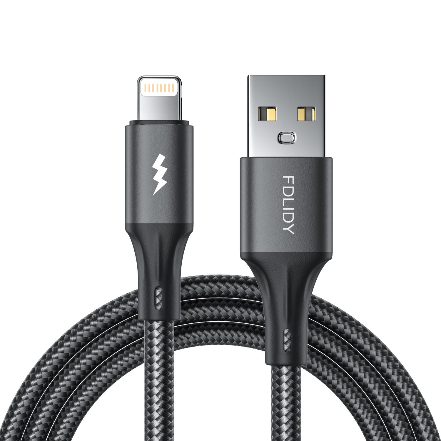 TEMU Usb Fast Charging Cable For Iphone 14 13 12 11 Pro Max Xs X Xr 8 7 6 6s Plus Se 2 For Ipad Long Wire Data Synchronization Cable- Data Charging Cord