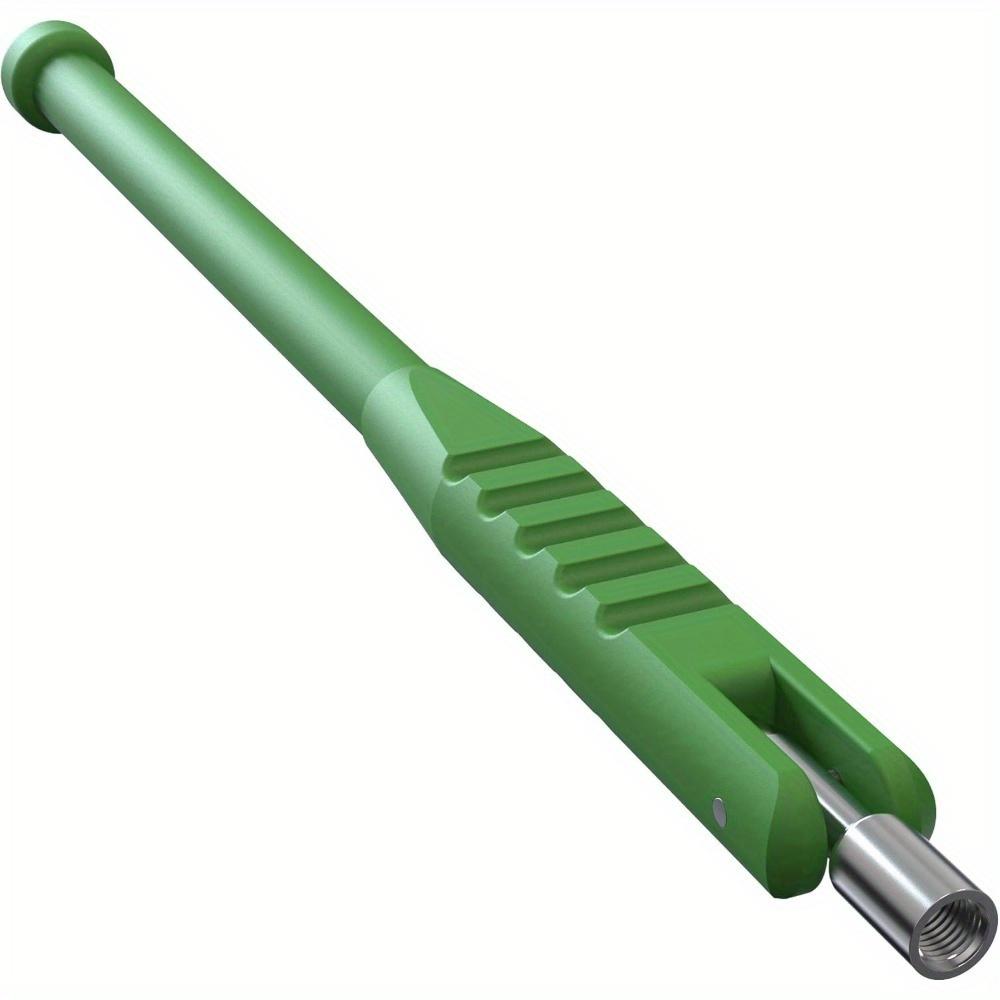 TEMU Durable Green Tire Valve Stem Puller Tool With Remover – Scratch-free, & Removal For Dual Wheel Extensions, Ergonomic Plastic Handle, Tire Removal Tool