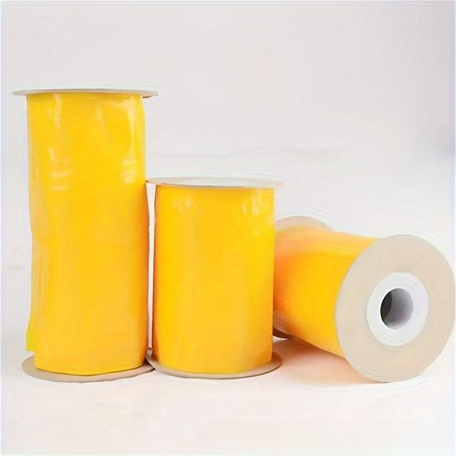 TEMU 12m/40ft Yellow Double-sided Tape - Pvc, No Battery Needed, Effective For Ants, Flies, Moths | Ideal For Outdoor & Indoor Use In Gardens, Yards, And Fruit Trees