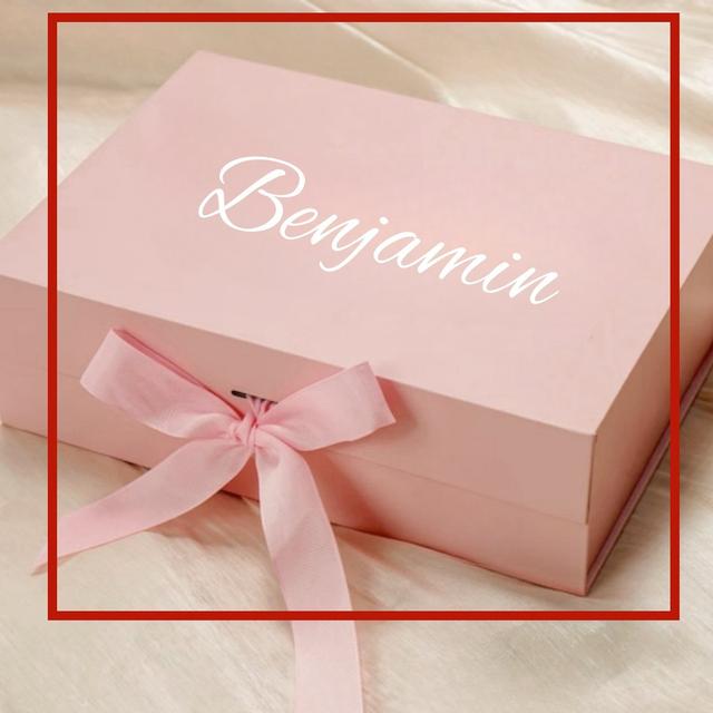TEMU Customized 1pc Gift Box, Personalized Bridesmaid Gift Box, Customized Anniversary Gift Box, Wedding Gift Box Will You Be My Bridesmaid Proposal Gift Box? Foldable, Magnetic Air Gift Box