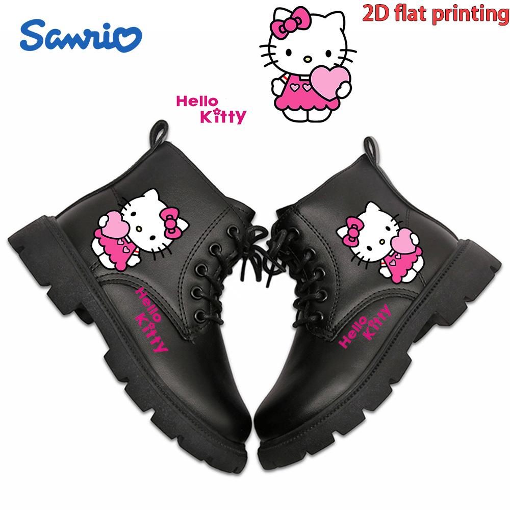 TEMU 1 Par de Zapatos Hellokitty Cómodos y Adorables para Niños, con Cremallera Lateral y Cordones | Fáciles de Poner y Quitar, Perfectos para Niños de 14 Años, un Regalo Diario para los Más Pequeños