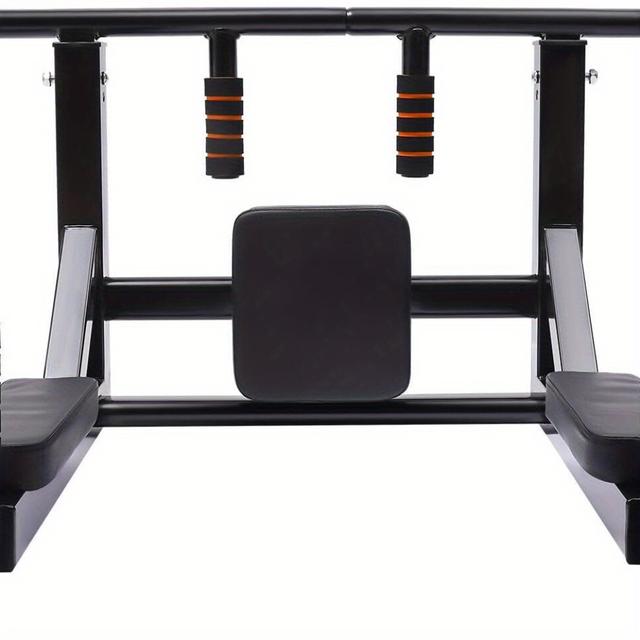 TEMU Klimmzugstange aus - Wandmontage Dip - Multifunktionales Heimfitnessgerät für vertikale Kniebeugen, Liegestütze und Rückentraining - Unterstützt bis zu 440 Pfund