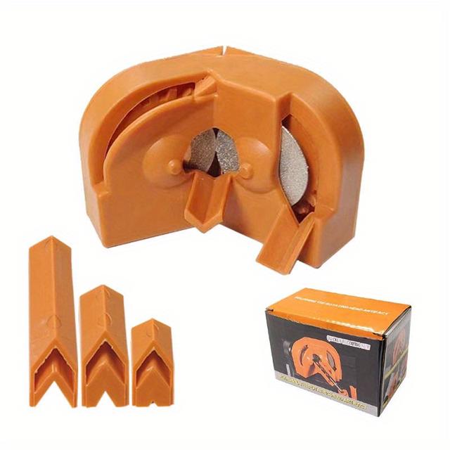 TEMU Drill Bit Sharpener, Manual Handheld Tool For Chainsaw And Drill Bits, Multi-use Sharpener, Durable Metal And Plastic Construction, No Electricity Or Batteries Required