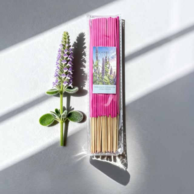 TEMU Patchouli Sandalwood Sticks | Bamboo And Wood Material, Patchouli Fragrance, Suitable For Yoga And Meditation
