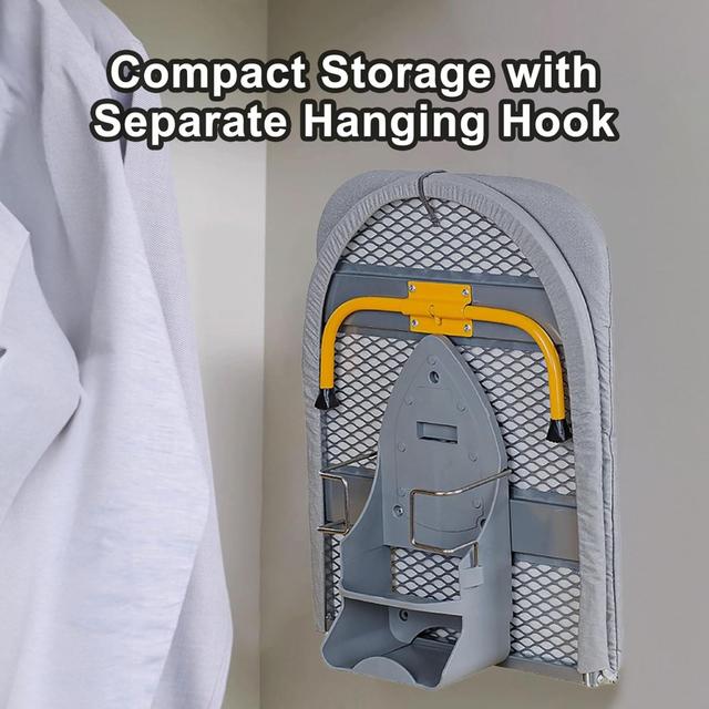 TEMU 1 Folding Ironing Board, 89x33cm, Adjustable Table Legs, Space-saving, Easy To Clean And Store, Suitable For Apartments, Sturdy And Durable Surface