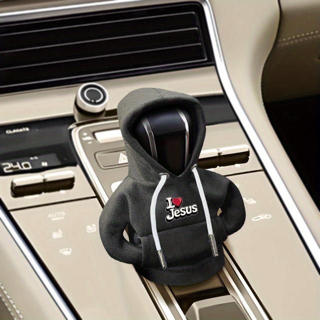 TEMU Pulóver para palanca de cambios de coche "I Love" | Adiciones de de coche de moda, perfecto para regalos de , aniversario y festivos, ideal para Navidad