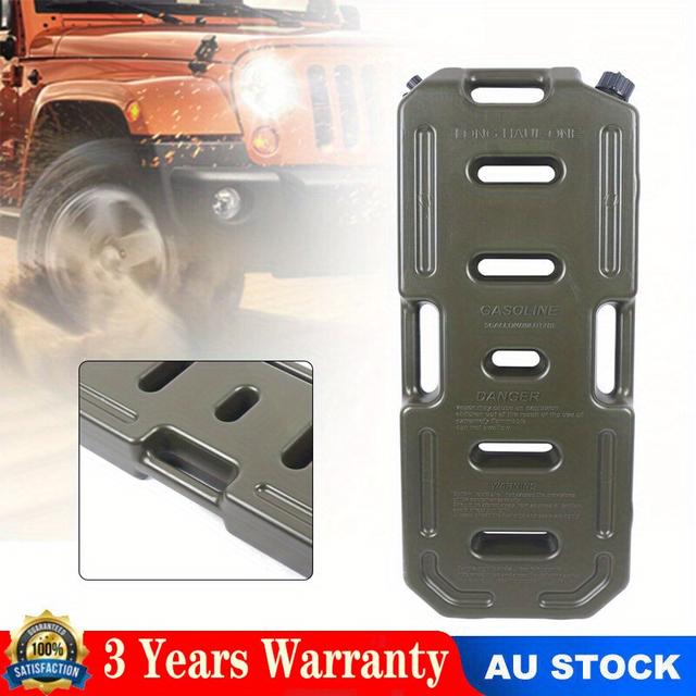 TEMU 1 Pack 20l Army Green Drum Heavy Duty Fuel Container Spare Petrol Container Trucks Cars Motorcycle Equipment (the Filling Pipe Is Built In)