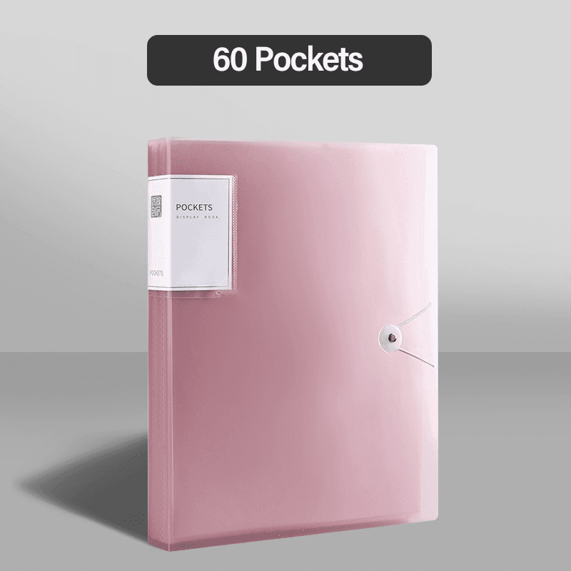 TEMU Portfolio Binder With Plastic Sleeves, Pocket Portfolio Folder With Clear Sheet Protectors, Display /40/60/100 Pages Book, Presentation Book For Artwork, Document Organizer, Scrapbooking Storage