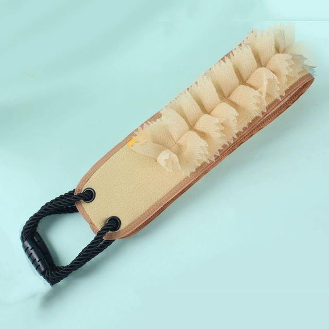 TEMU 1 unidade Toalha de Esfoliação para Costas de 36,4 Polegadas, Dupla para Uso Doméstico, Ferramenta de Esfoliação para Banho