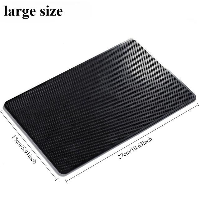 TEMU 1pc Car Dashboard Phone Holder Non-slip Mat Car Built-in Storage Large And Small Car Non-slip Mat