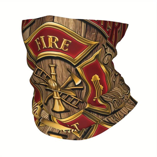 TEMU ผ้าพันคอสำหรับเจ้าหน้าที่ดับเพลิงที่มีลวดลายกากบาท