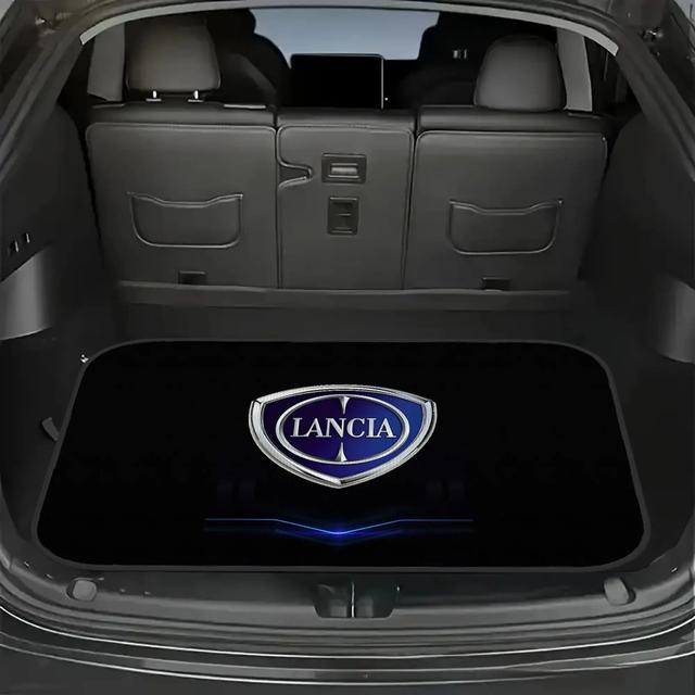 TEMU 1 Lancia Logo Trunk Protection Pad - Durable Material, Suitable For All Vehicles, Stylish Design, Easy To Clean, Perfect For Sedans. Vehicle Interior Has Completely Refurbished