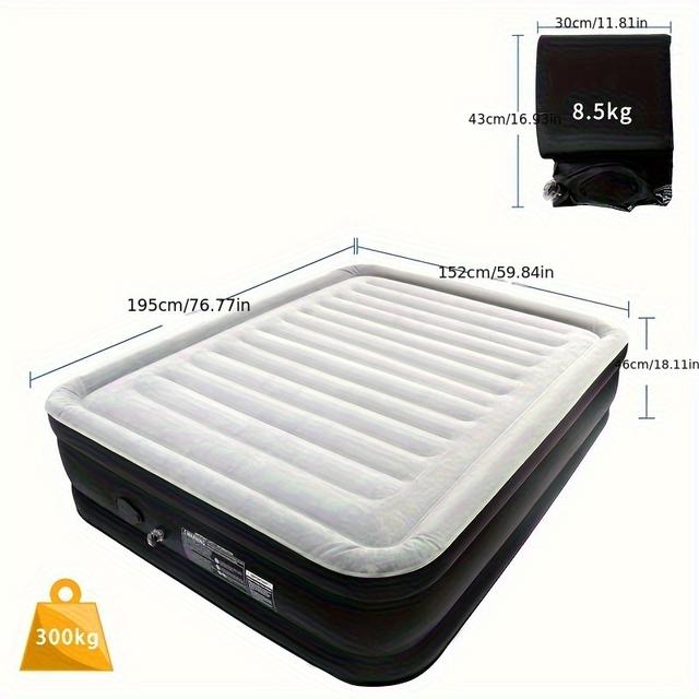 TEMU Air Bed 1/2 Person Air Mattress Inflatable Mattress Guest Bed With Bag For Camping