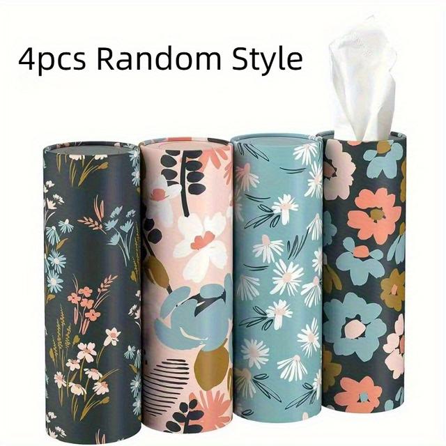 TEMU 2/4 Stück Zufälliger Stil Sortierte Design Auto Taschentuchhalter, Jeder mit 40 Blatt Papierhandtüchern - Großpackung mit 3 Schichten Gesichtstüchern. Ostern