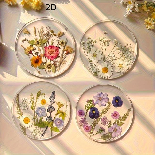 TEMU Set Of 4 Colorful Acrylic Coasters With A Flat 2d Design, Perfect For Outdoor Use. Ideal As Gifts For Weddings, Birthdays, Or Mother's Day, Featuring Art. A For Christmas Table Decor