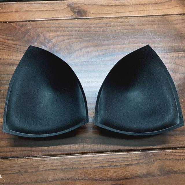 TEMU A Pair Of Triangular Massage Swimwear Pads, Thick And Soft Yoga Lingerie Cups, New Women's Rebound Clothing Additions Pads