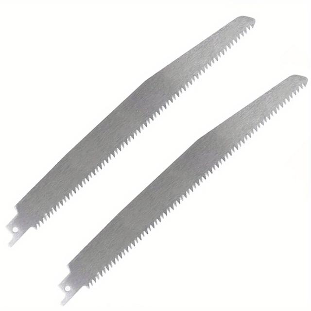 TEMU 2-pack Stainless Steel Saw Blades, 5tpi High Strength Sharp Reciprocating Saw Blades For Cutting Meat, Beef, Turkey Bones