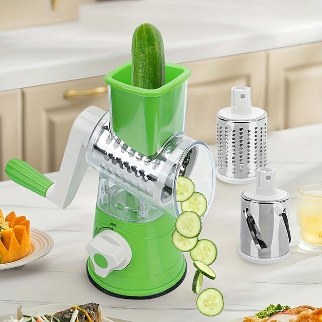 TEMU A Multifunctional Manual Vegetable Cutter, A Hand-operated Kitchen Tool For Slicing, Shredding, And Julienne Cutting. Suitable For 380 Types Of Ingredients