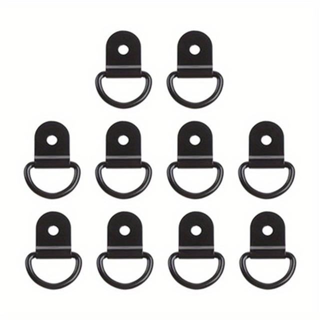 TEMU 10/20pcs D Shape Tie Down Anchor Rings Iron Stainless Steel Cargo Tie Down Ring For Car Truck Trailers Rv Boats