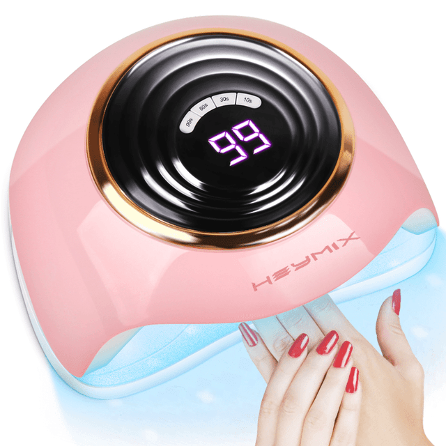 TEMU 288w Fast-drying Uv Led Nail Lamp, Gel Polish Dryer With 4 Timer Settings (0-99 Min), & Blue , Includes Power Adapter For , Manicure Accessory | Modern Nail Lamp | Stylish Appearance, Nail Dryer