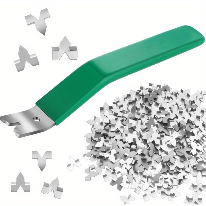 TEMU Glazier Point Driver Tool With 200 Glazing Points- For Framing Glass, Pictures, Stitch - Rust-resistant Iron/ Push Points, Handle