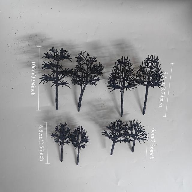 TEMU 8 piezas de troncos de árbol de , troncos de árbol simulados en varios tamaños, para paisajes en miniatura, jardines de , decoraciones de mesas de arena, etc. Realistas y divertidos